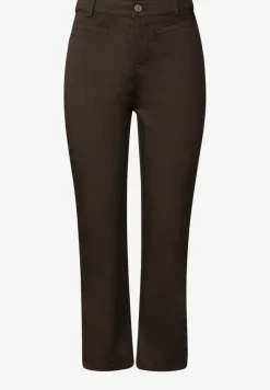 3/4 broek met flared pijpen in casual pasvorm