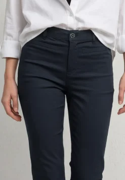 3/4 broek met flared pijpen in casual pasvorm