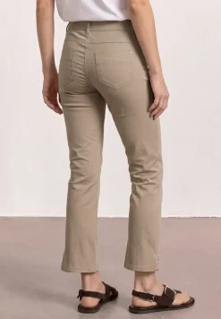 3/4 broek met flared pijpen in casual pasvorm