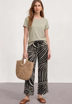 7/8 broek met wijde pijpen in Loose Fit