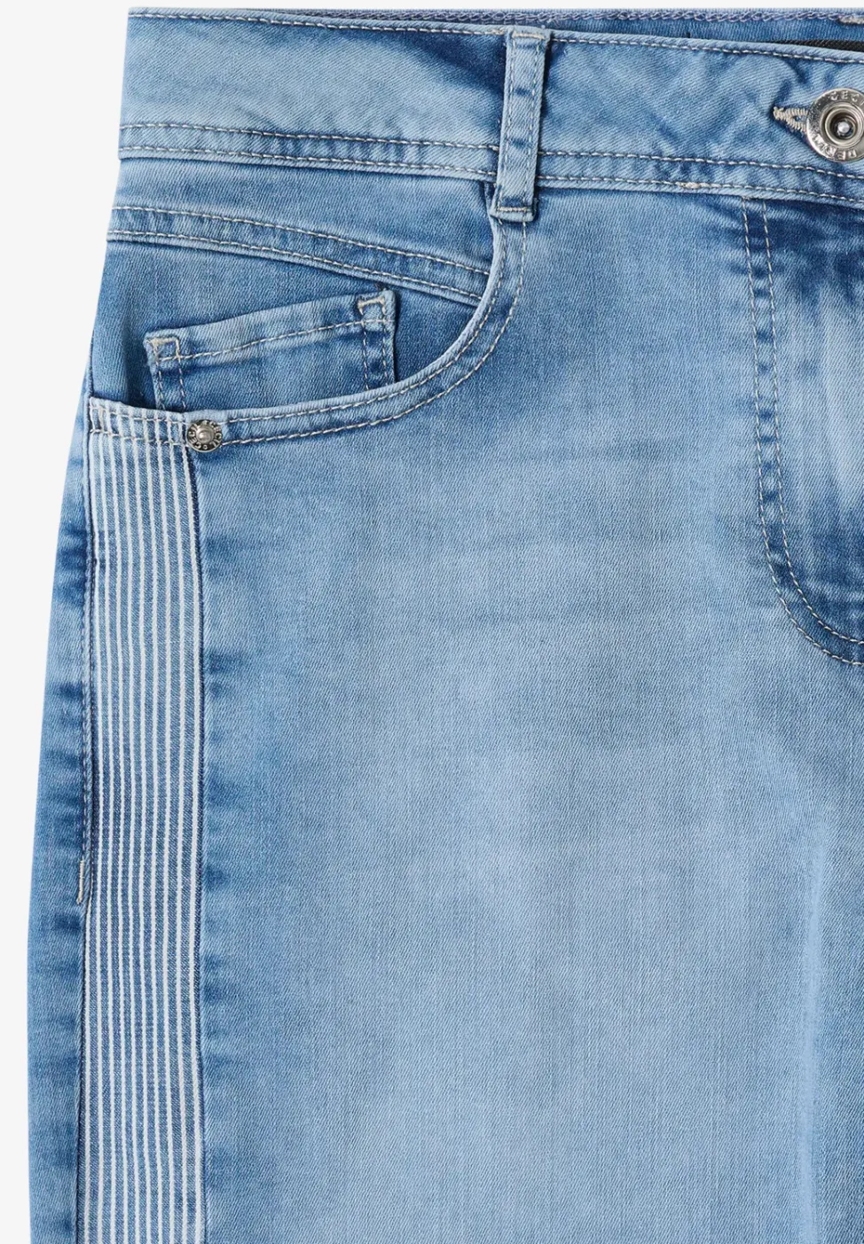 3/4 High Waist Wide Legs jeans in Loose Fit
