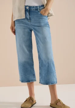 3/4 High Waist Wide Legs jeans in Slim Fit