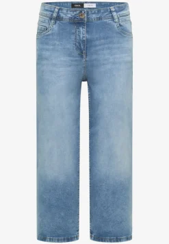 3/4 High Waist Wide Legs jeans in Slim Fit