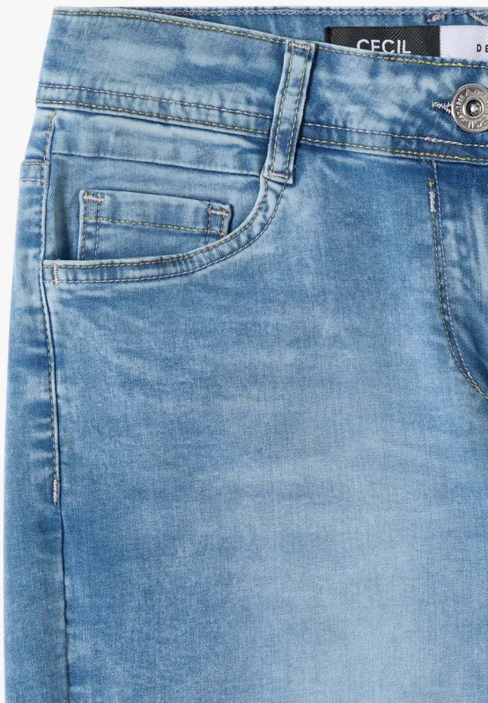 3/4 High Waist Wide Legs jeans in Slim Fit