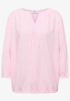 3/4 mouw blouse met gestreept patroon