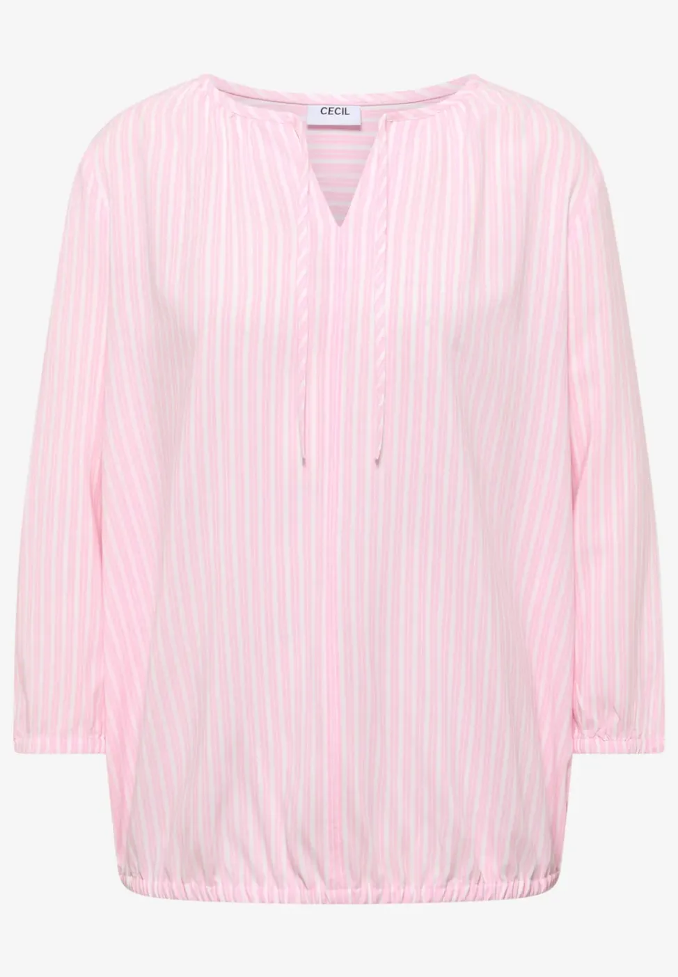3/4 mouw blouse met gestreept patroon