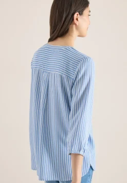 3/4 mouw blouse met gestreept patroon