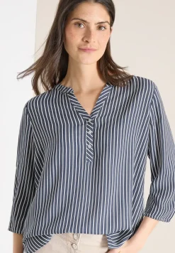 3/4 mouw blouse met gestreept patroon