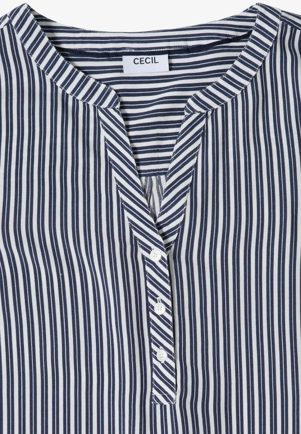 3/4 mouw blouse met gestreept patroon