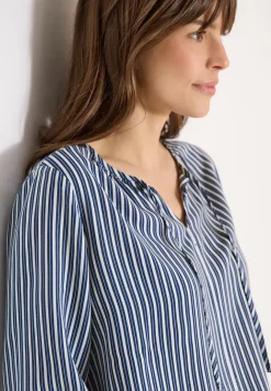 3/4 mouw blouse met gestreept patroon