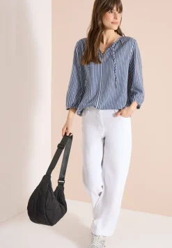 3/4 mouw blouse met gestreept patroon