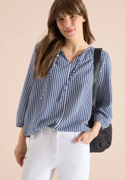 3/4 mouw blouse met gestreept patroon