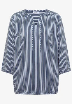 3/4 mouw blouse met gestreept patroon