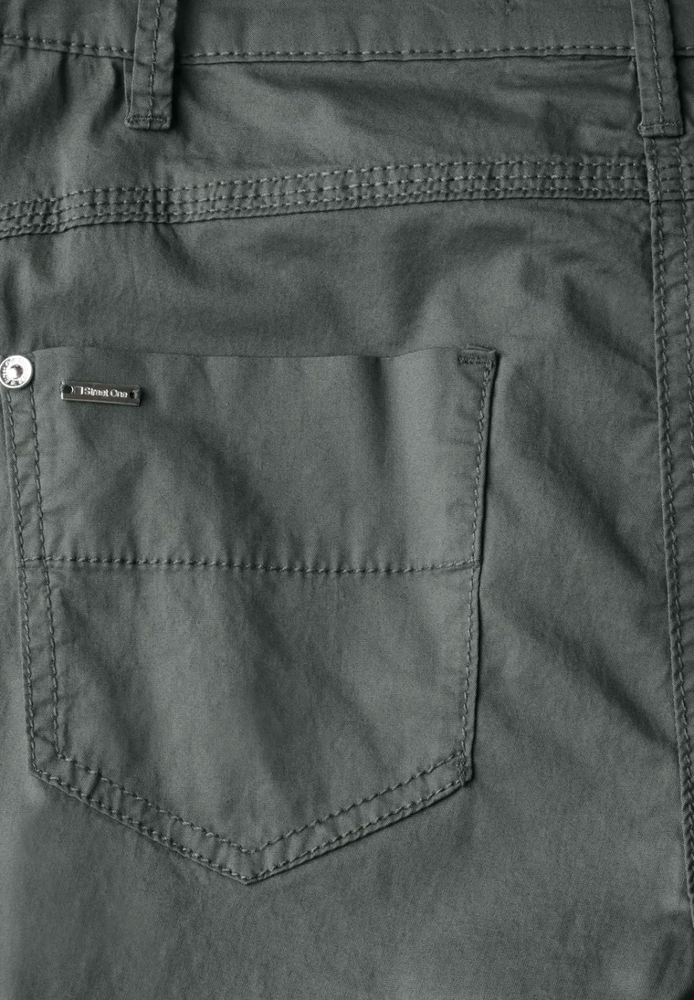 3/4 satijnen broek met zakken