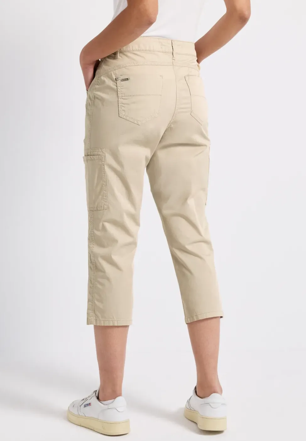3/4 satijnen broek met zakken