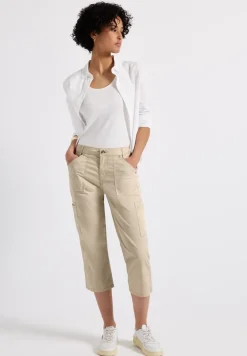 3/4 satijnen broek met zakken