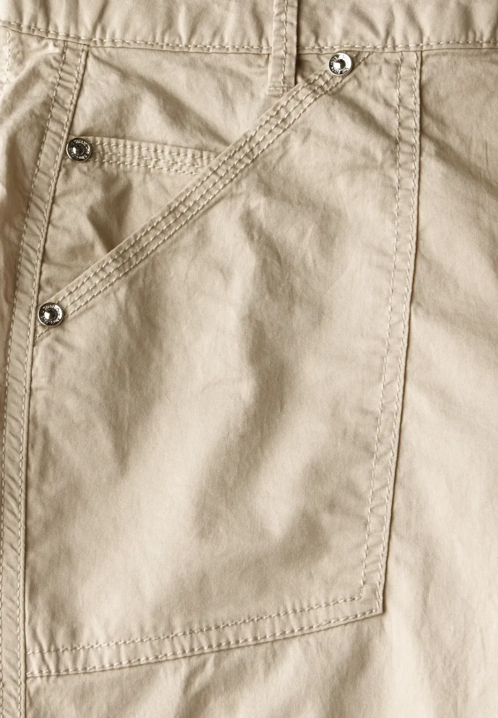 3/4 satijnen broek met zakken
