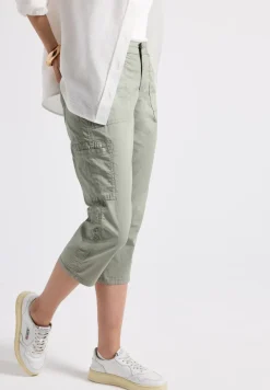 3/4 satijnen broek met zakken