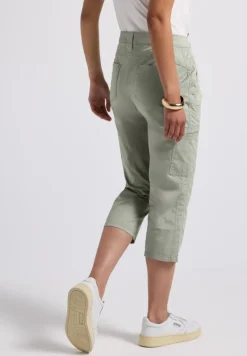 3/4 satijnen broek met zakken