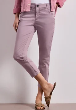 7/8 Slim Legs broek in satijnlook