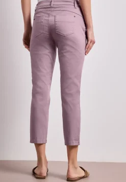 7/8 Slim Legs broek in satijnlook