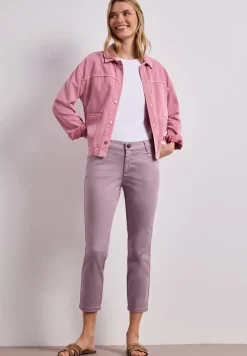 7/8 Slim Legs broek in satijnlook