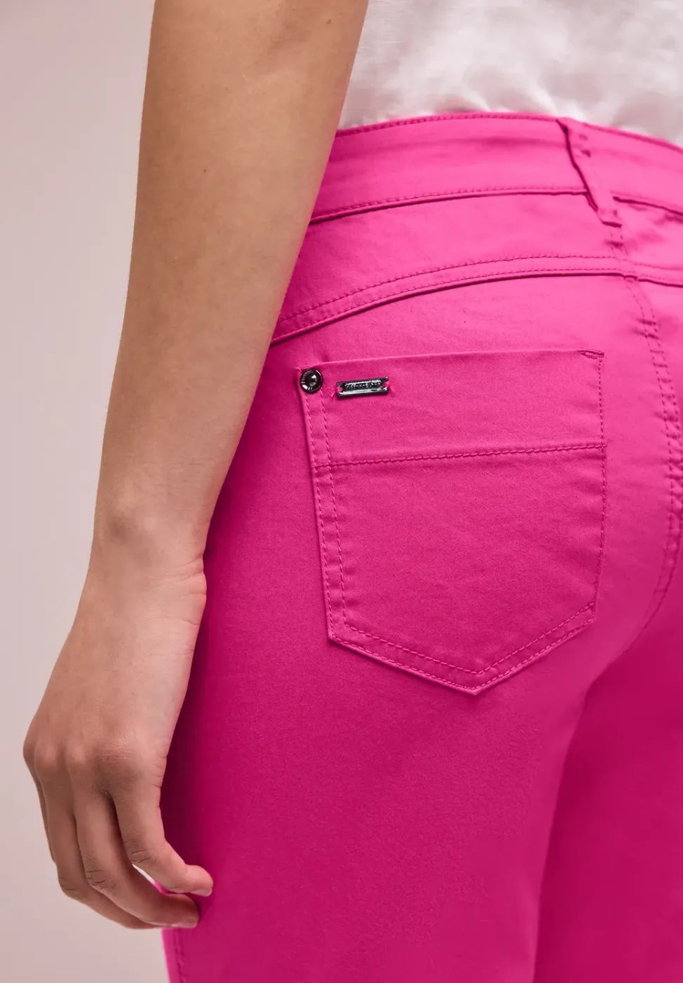 7/8 Slim Legs broek in satijnlook