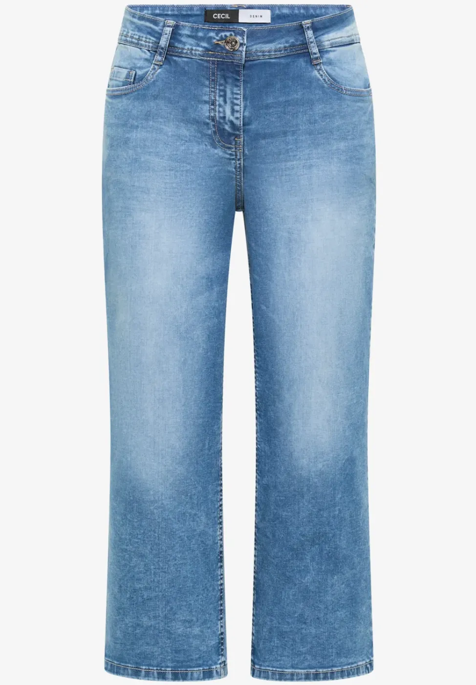 3/4 Wide Legs jeans in Loose Fit