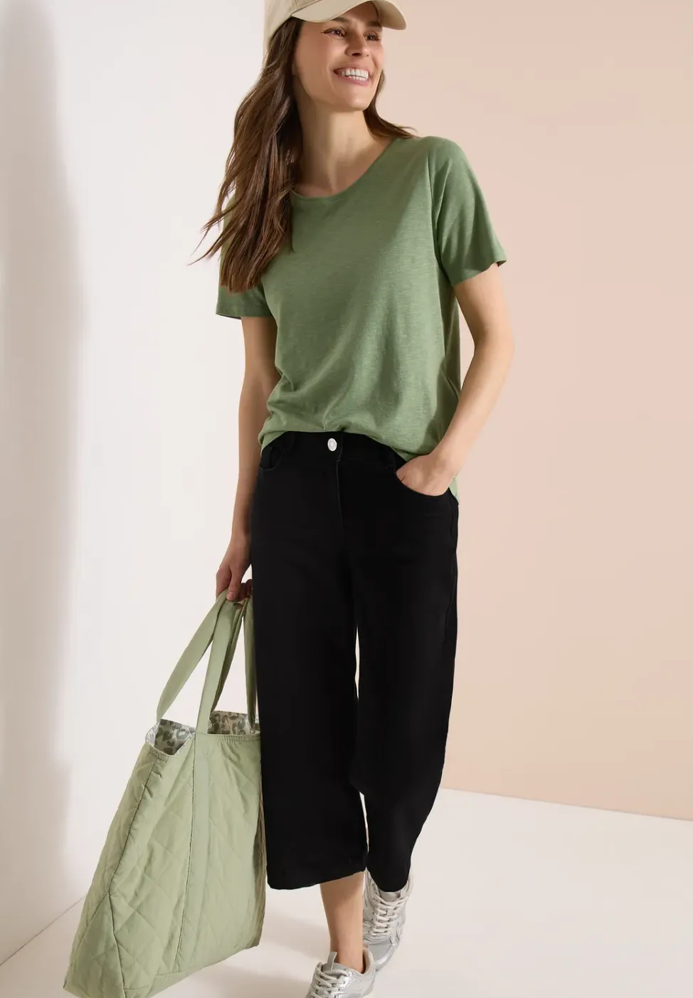 3/4 Wide Legs jeans in Loose Fit