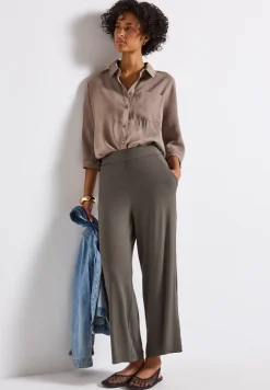 7/8 Wide Legs tricot broek