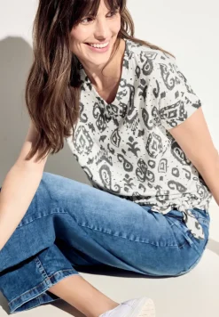 Ajour T-shirt met print