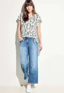 Ajour T-shirt met print