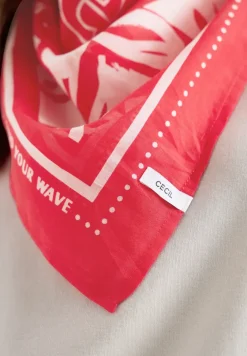 Bandana met print en tekst
