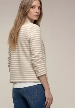 Basic blazer met knopen en strepen
