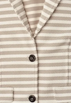 Basic blazer met knopen en strepen