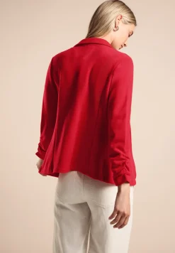 Basic blazer met plooien