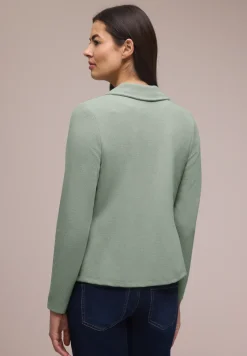 Basic blazer met reverskraag