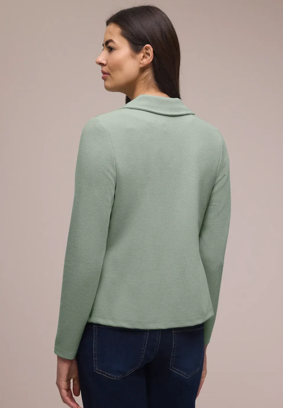 Basic blazer met reverskraag