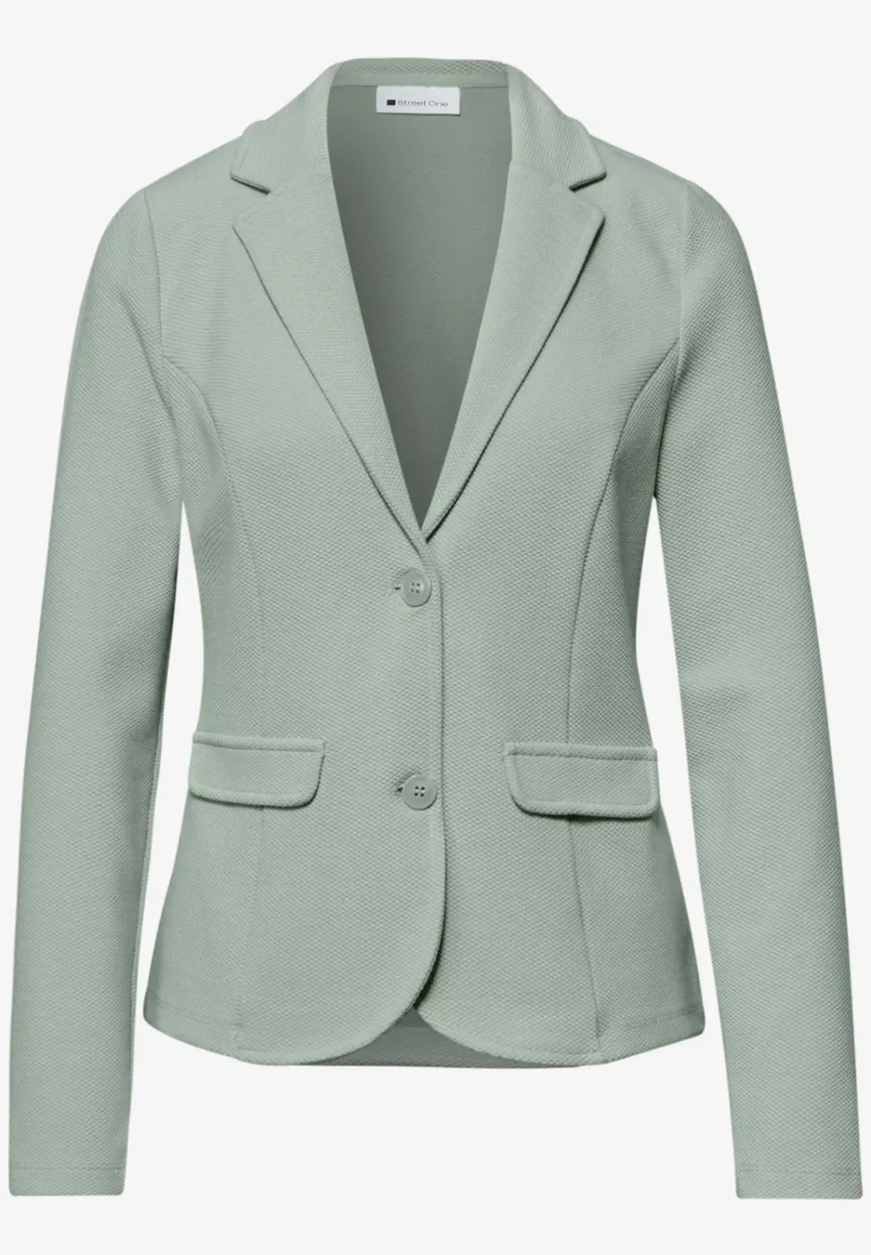 Basic blazer met reverskraag