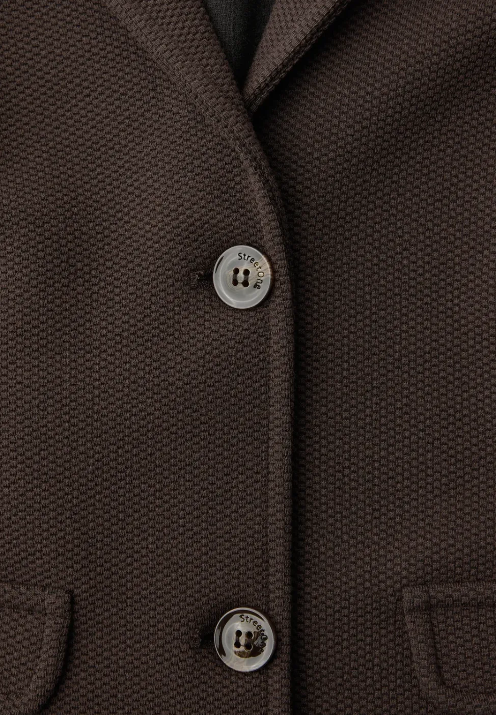 Basic blazer met reverskraag