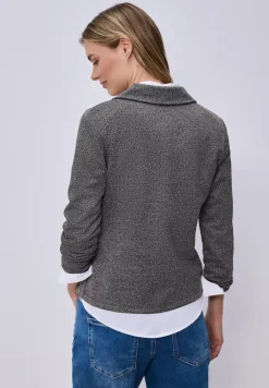 Basic blazer met reverskraag