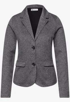 Basic blazer met reverskraag