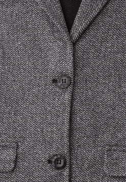 Basic blazer met reverskraag