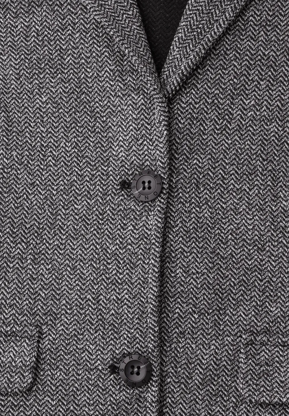 Basic blazer met reverskraag