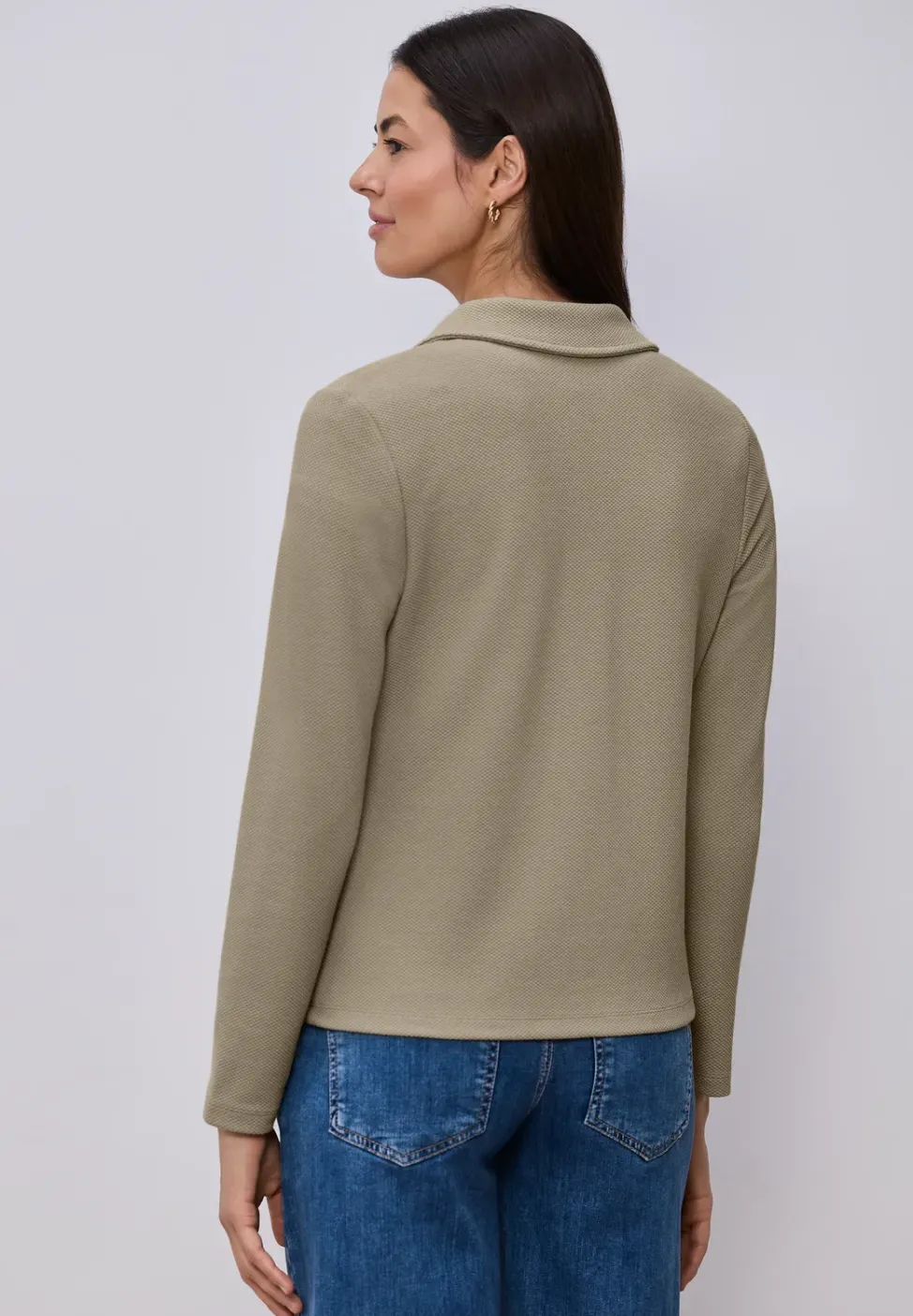 Basic blazer met reverskraag