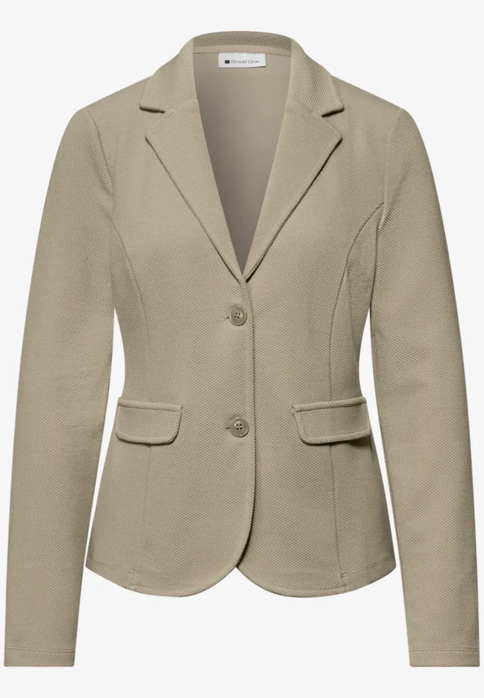 Basic blazer met reverskraag