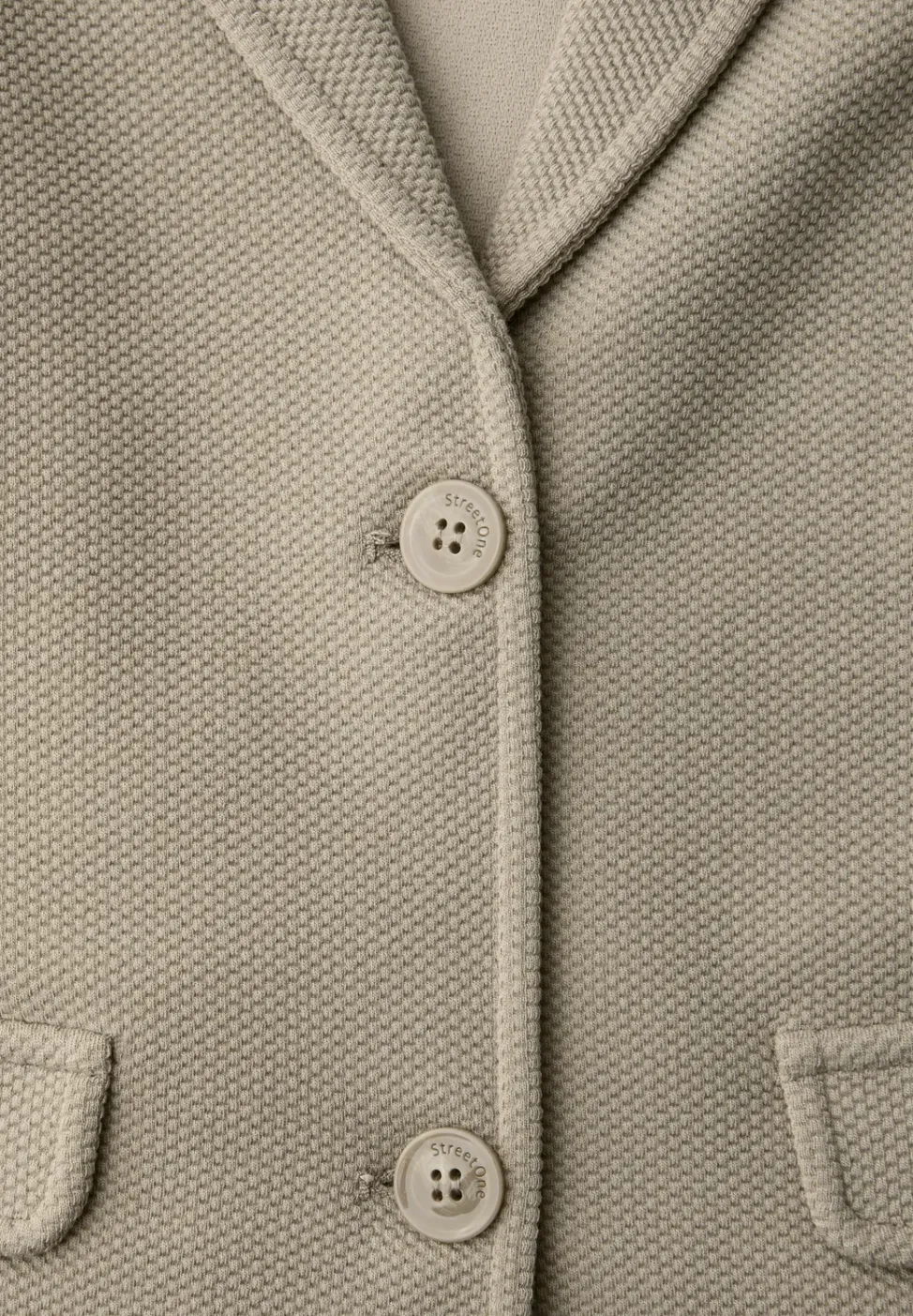 Basic blazer met reverskraag