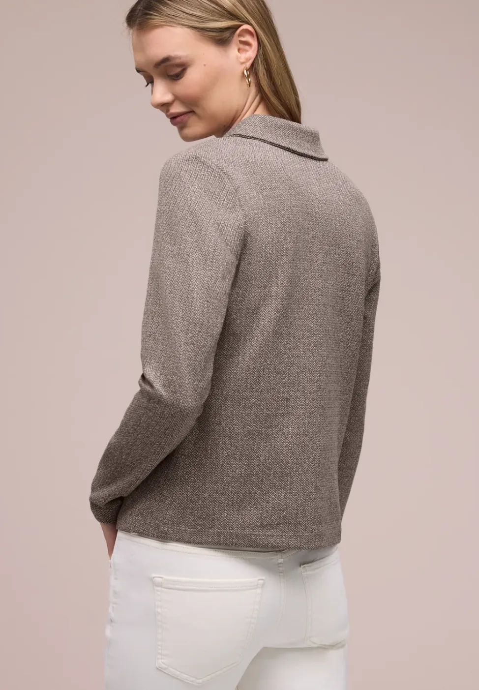 Basic blazer met reverskraag