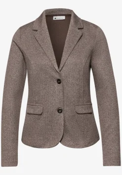 Basic blazer met reverskraag