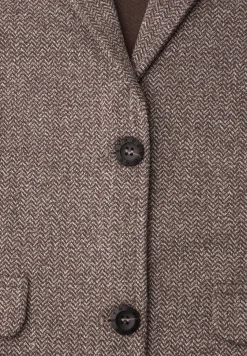 Basic blazer met reverskraag